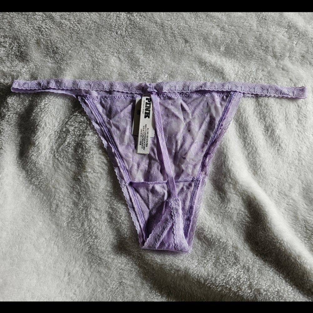 PINK Victoria's Secret Pastel Wink V-String Panty Sz xl - Picture 4 of 4